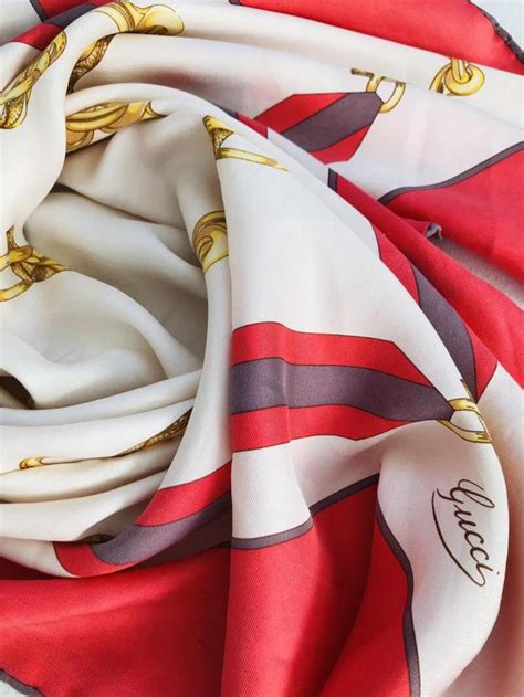 gucci silk head scarf replica|vintage gucci silk scarf.